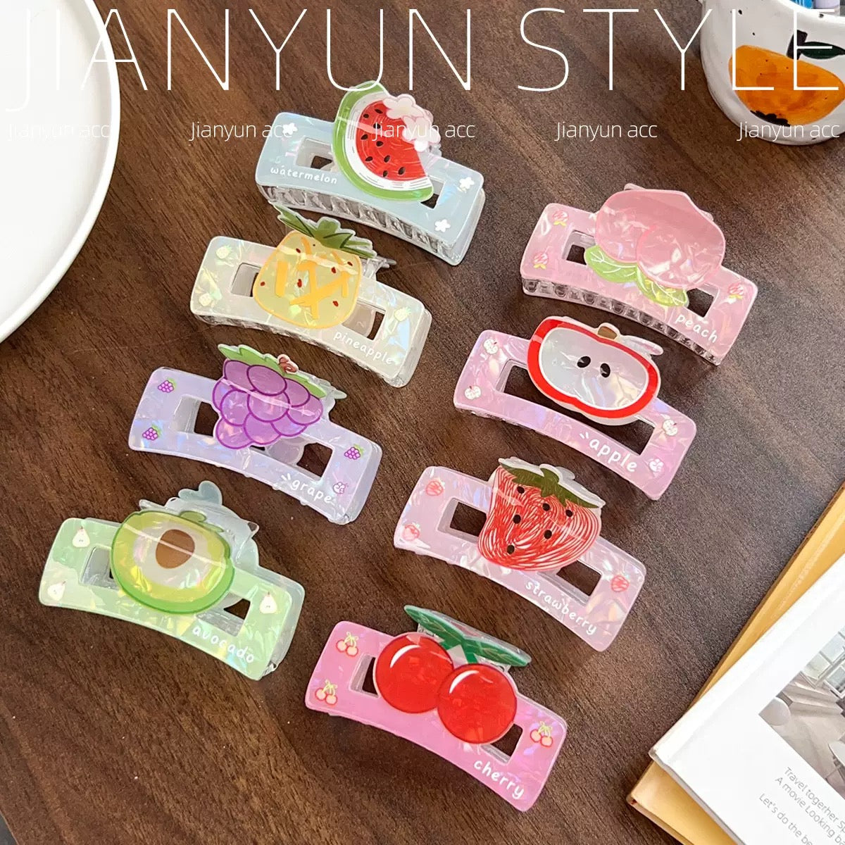 Pinza de acrílico de fruta premium, código A247