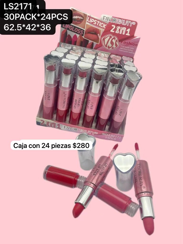 labialy gloss caja con 24 piezas, codigo ls2171