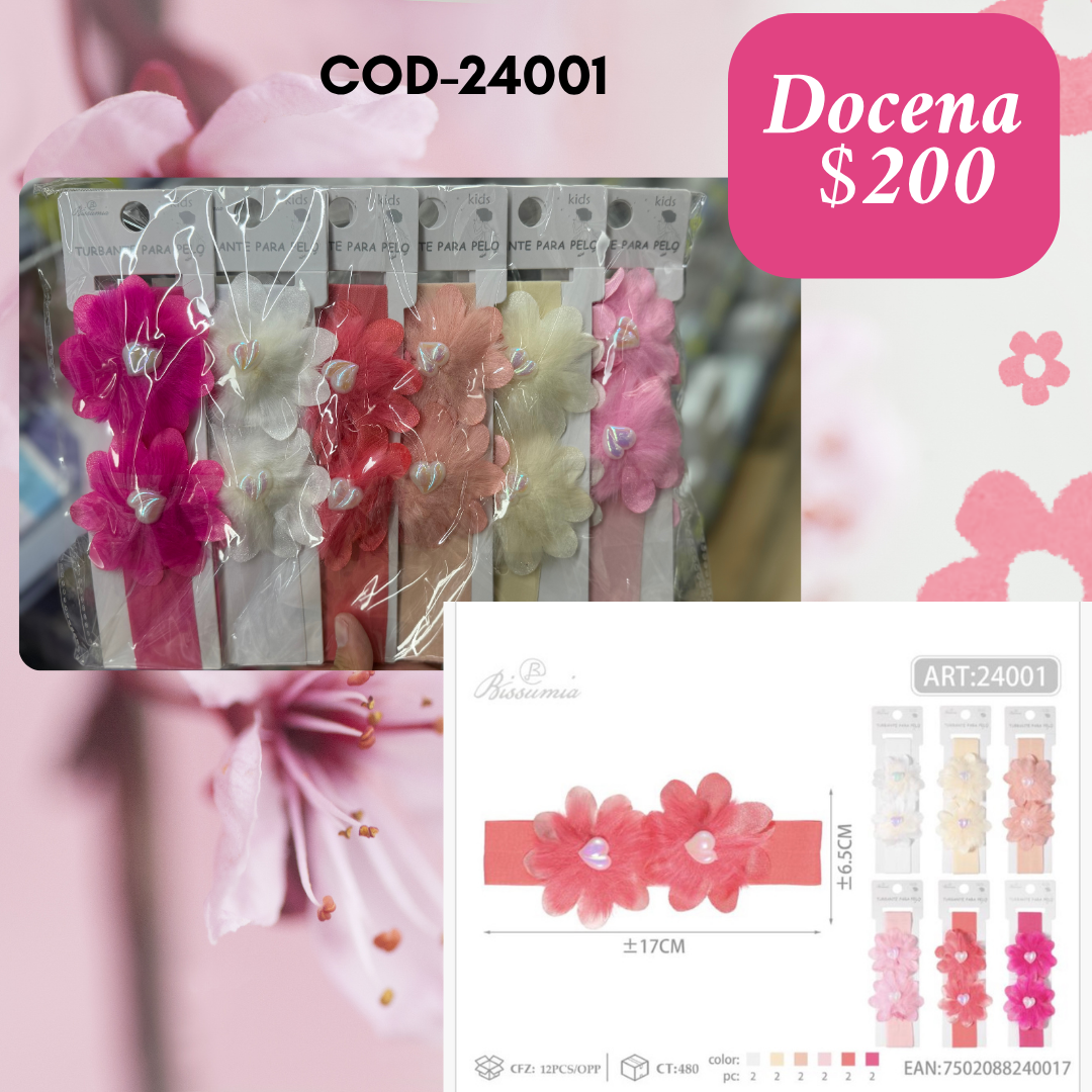 valerina de bebe con corazon enmedio, docena, codigo 24001