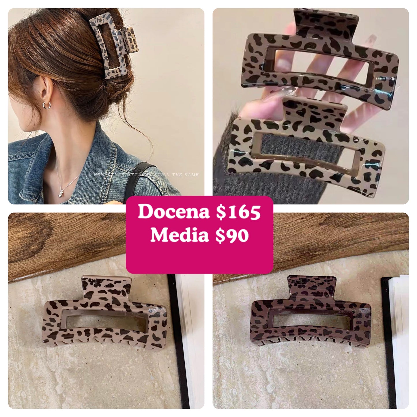Pinza animal print, coding a240BIS