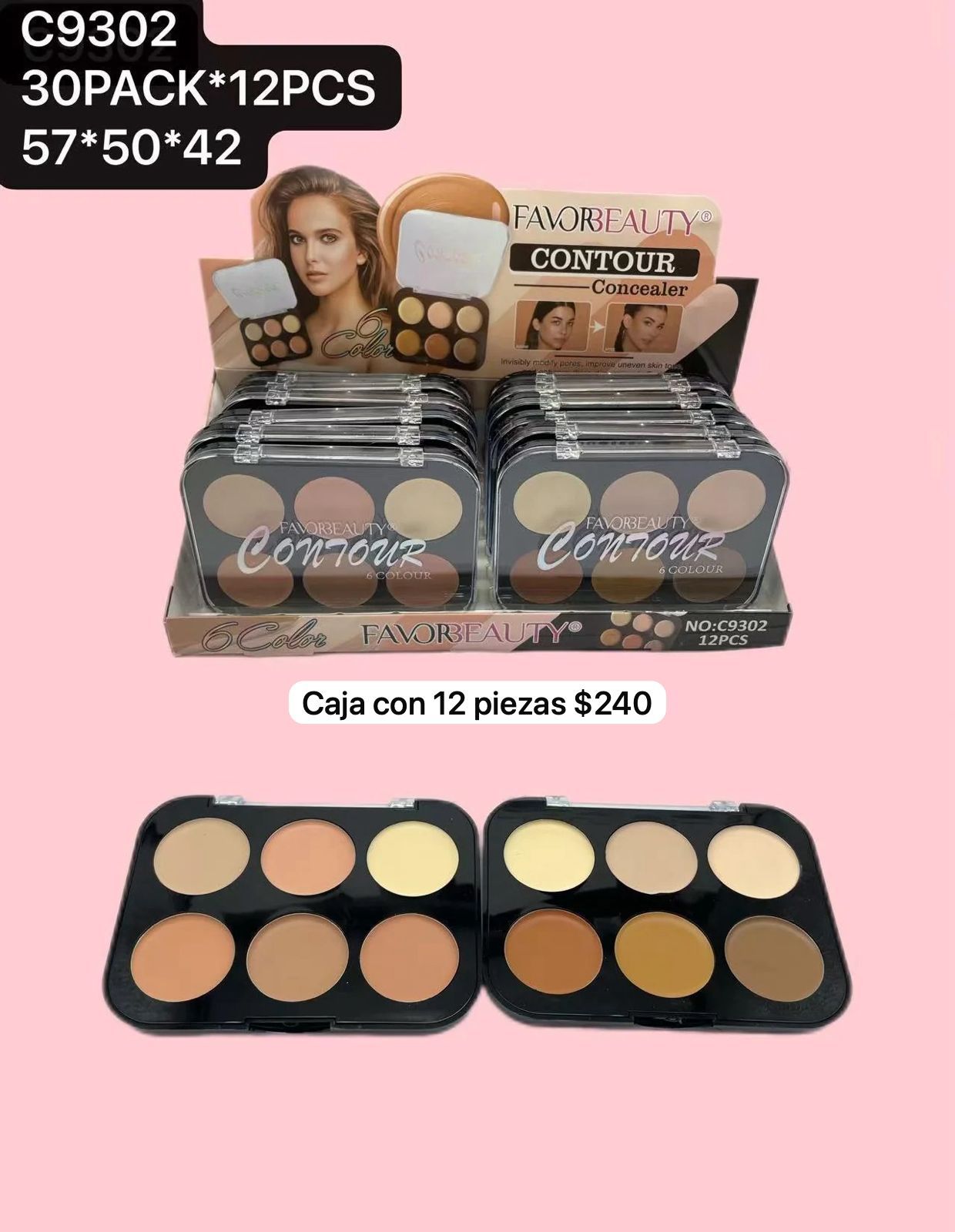 caja con 12 tablas de correctores, codigo c9302