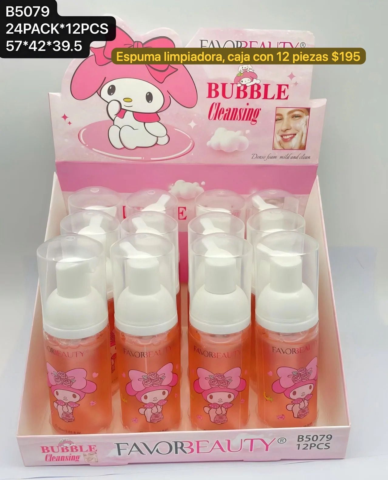 agua limpiadora, docena, codigo b5079
