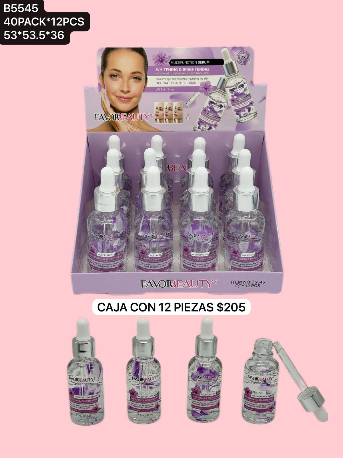 caja con 12 serum, codigo b5545