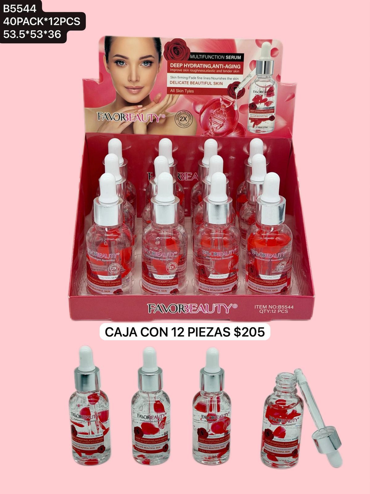 serum, caja con 12 piezas, codigo b5540