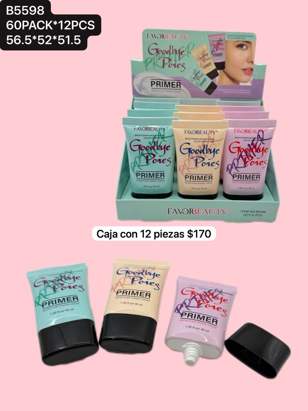 caja con 12 primer, codigo b5598