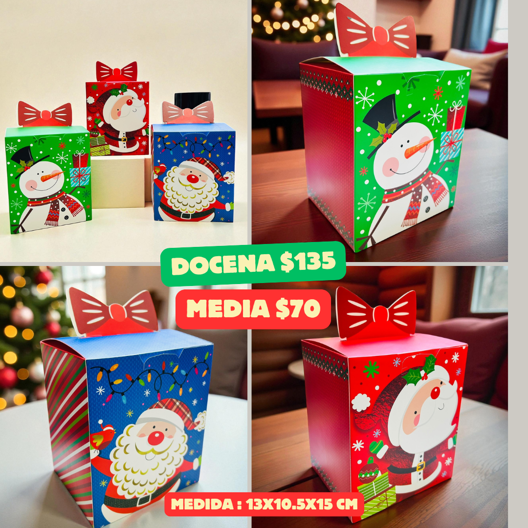 caja navideña mediana, codigo a904