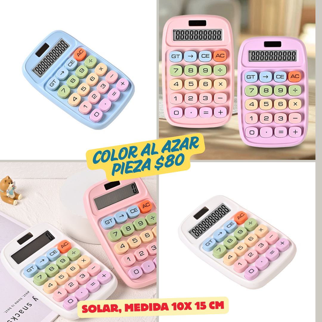 calculadora con botones 3d, 10x15 cm, codigo a251bis
