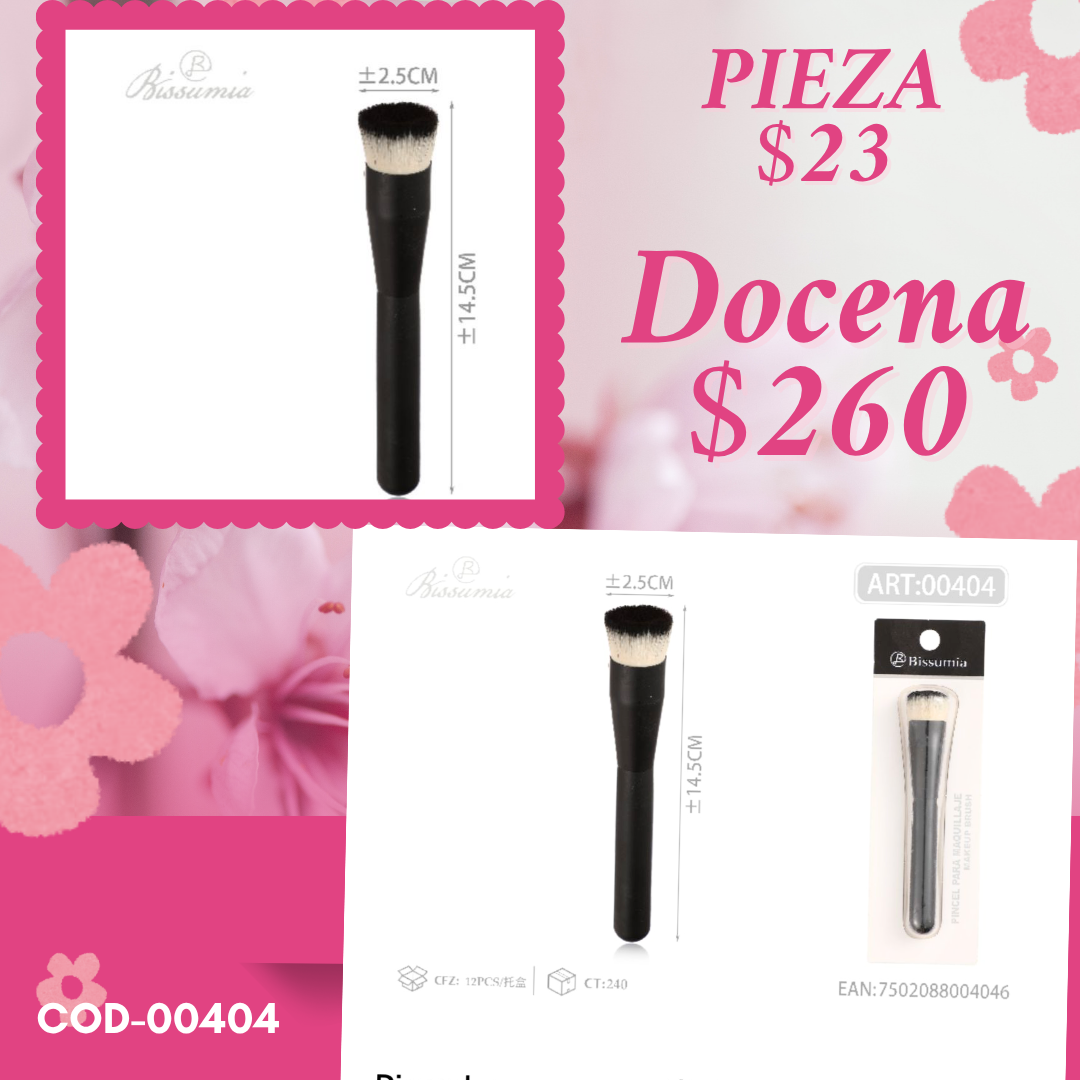 brocha para maquillaje, docena, codigo 00404