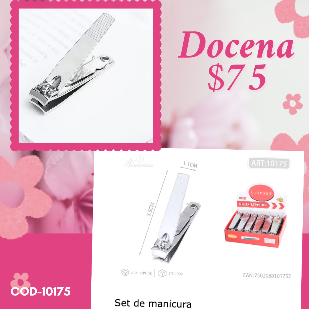 cortaúñas de 5.5 cm, docena, codigo 10175