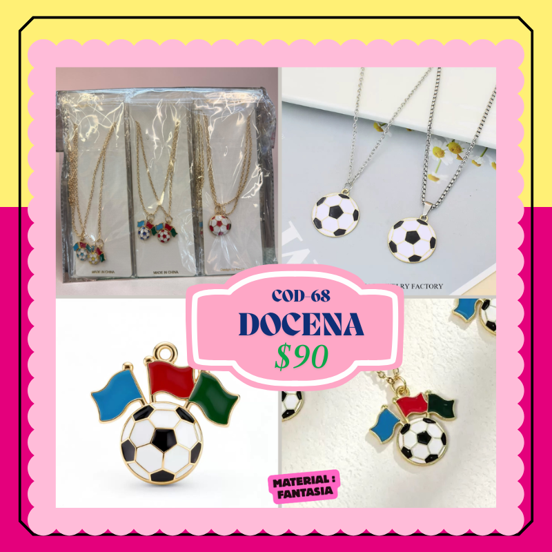 duos de collar de futboll, fantasia, codigo a68