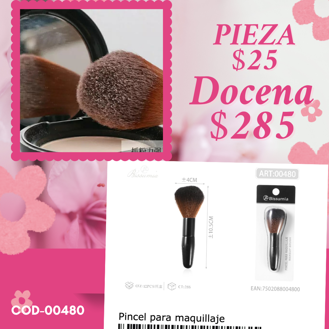 brocha para polvo, docena, codigo 00480