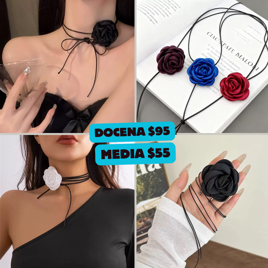 collar de flor, codigo a133bis