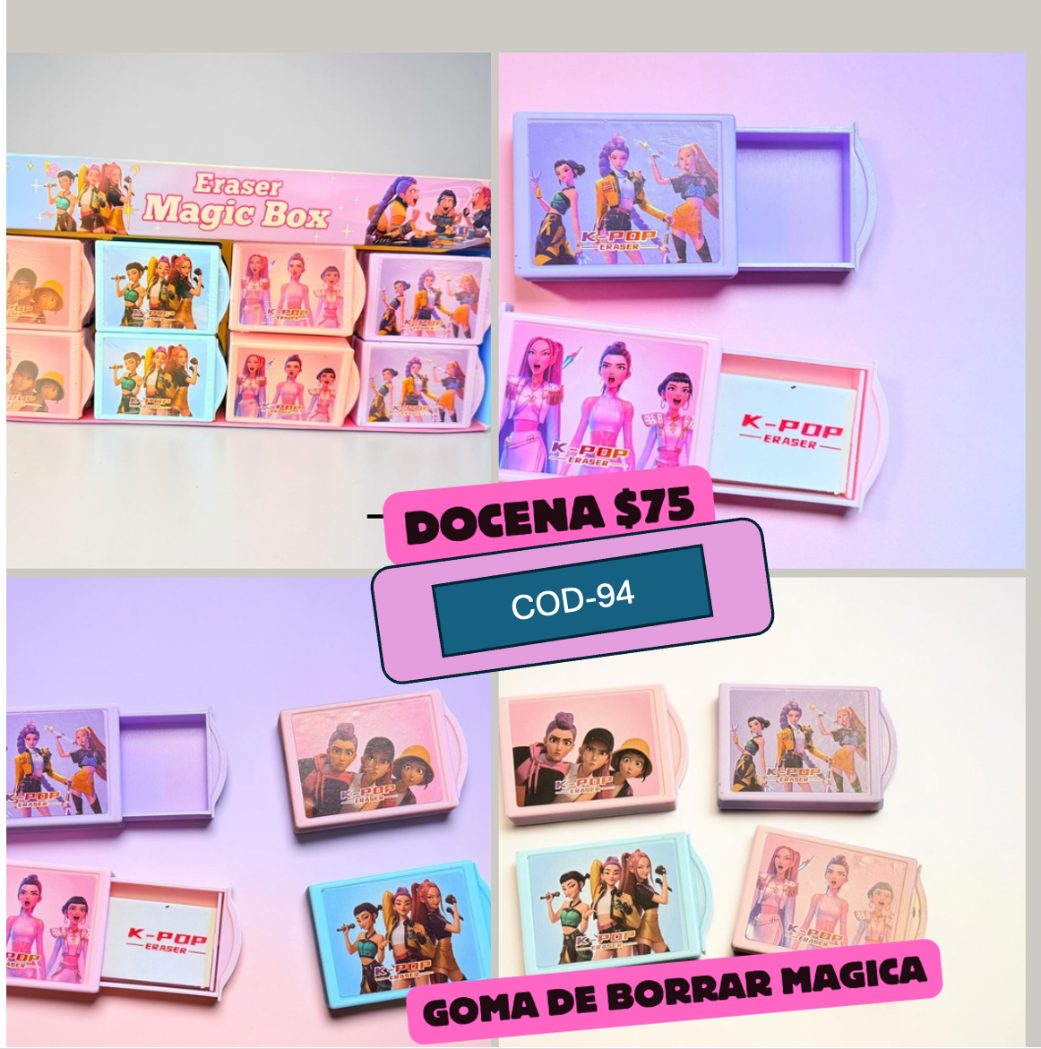Goma magica k-pop, codigo a94
