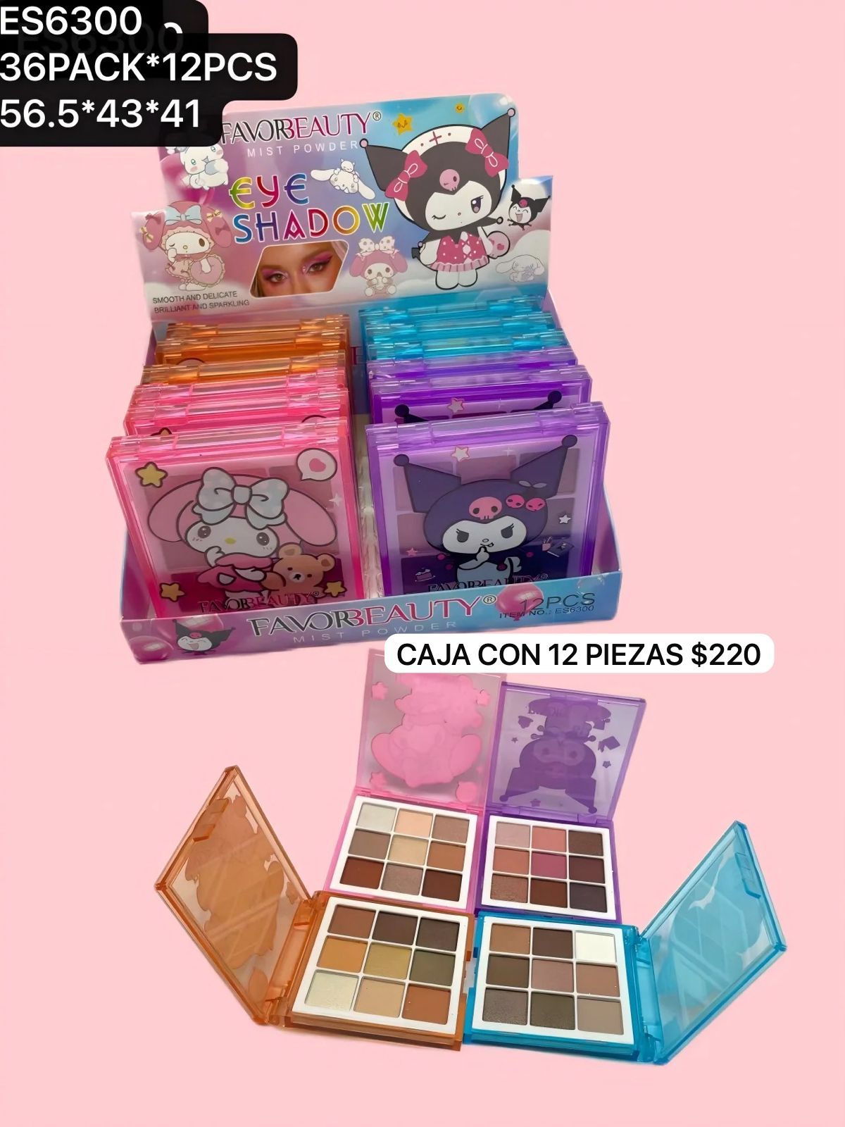 caja con 12 sombras, codigo es6300