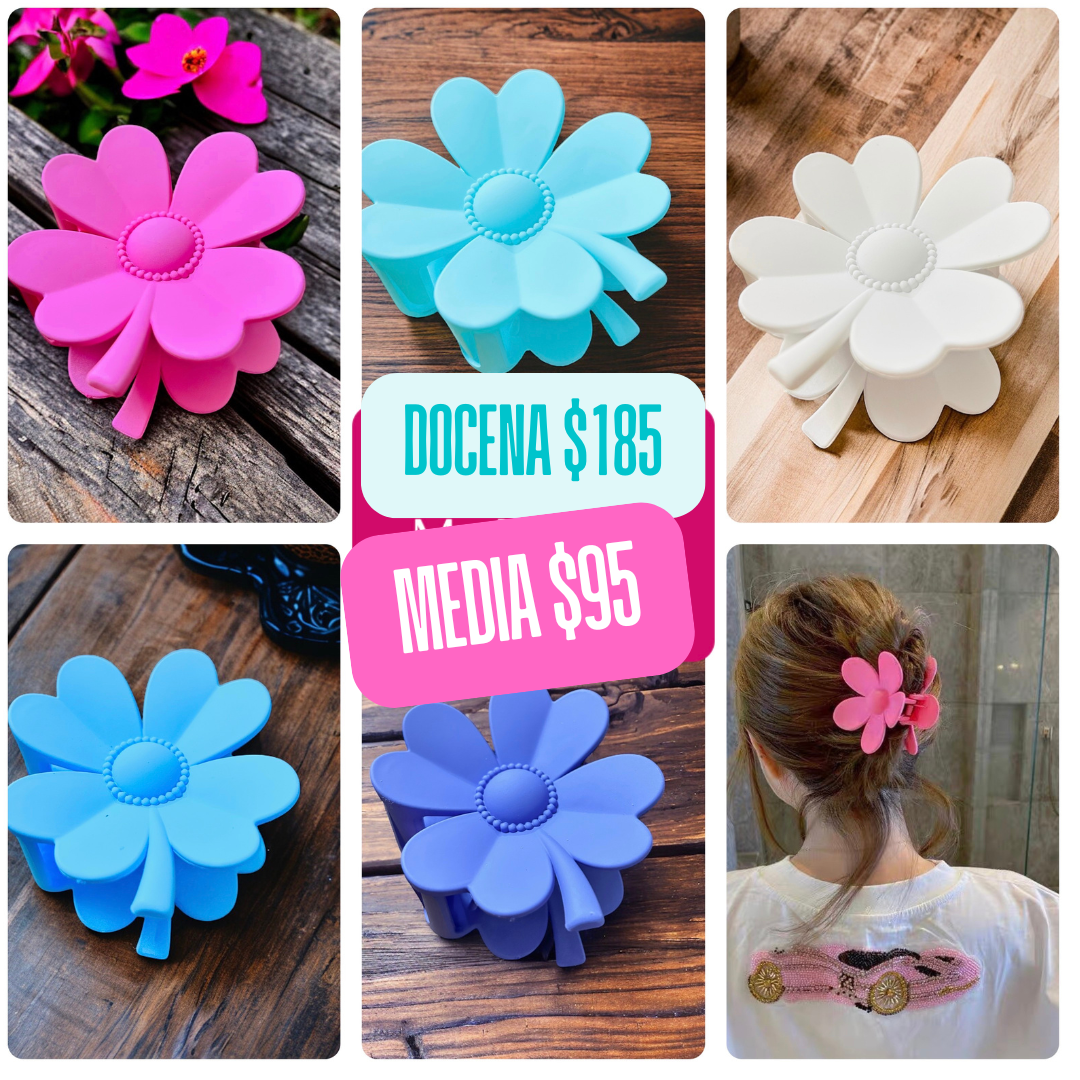 Pinza flor con tallo, codigo a285