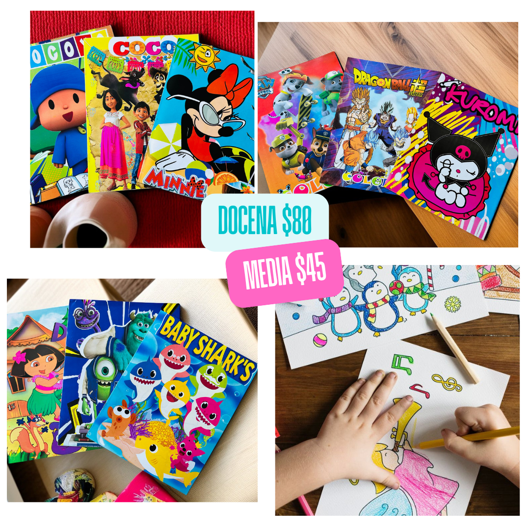libros de colorear, diferentes modelos, codigo a287