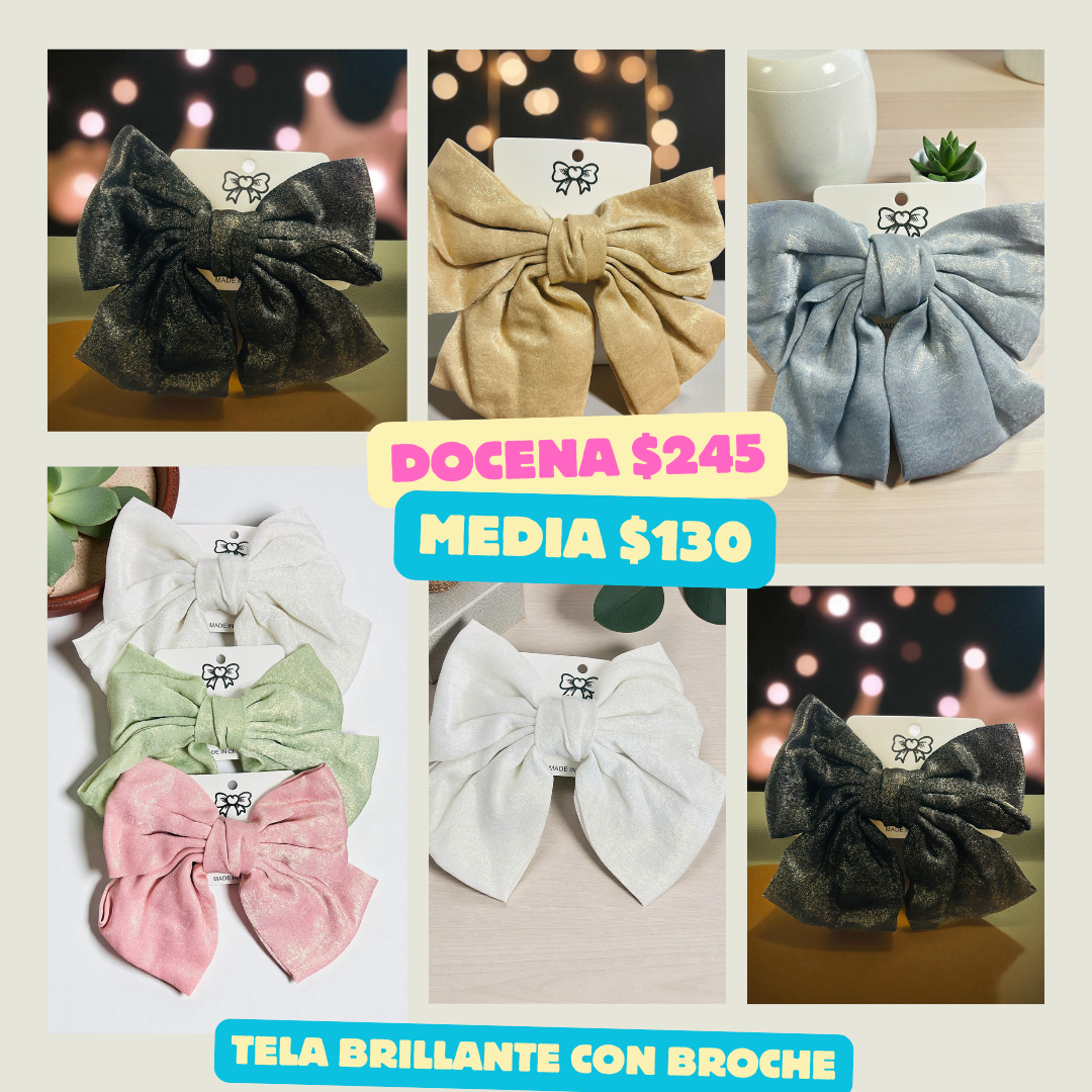 moño brillante, codigo a135