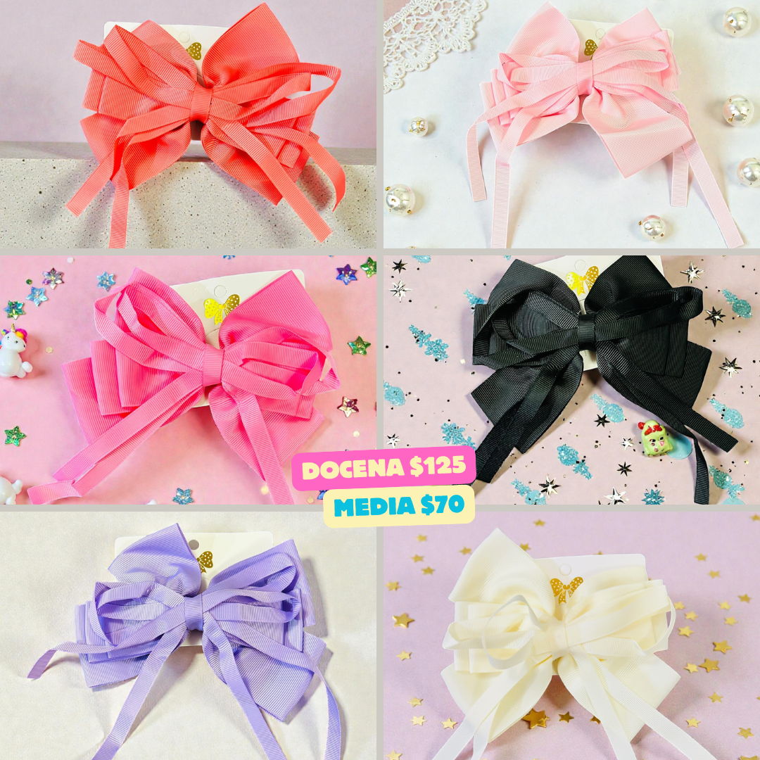 moño en colorea variados, codigo a106