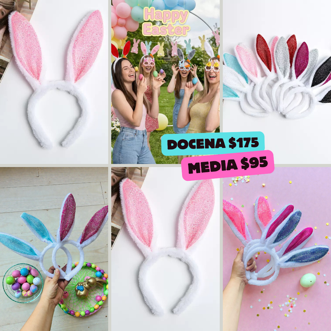 diadema de orejas de conejo, codigo a268