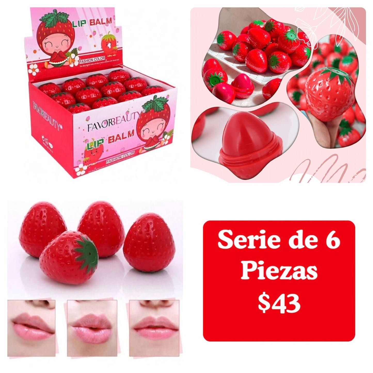Gloss fresa, serie de 6 piezas, codigo A58