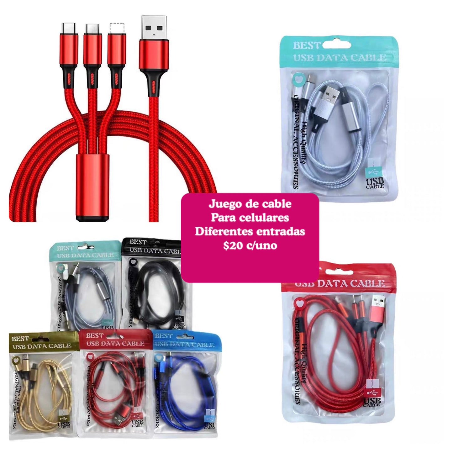 Cables para celulares , pieza, codigo a75bis