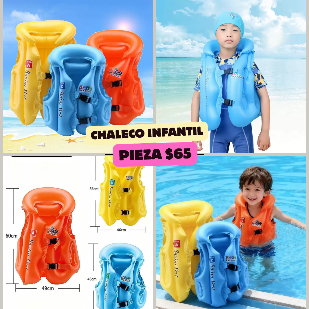 Chaleco infantil, colores al azar