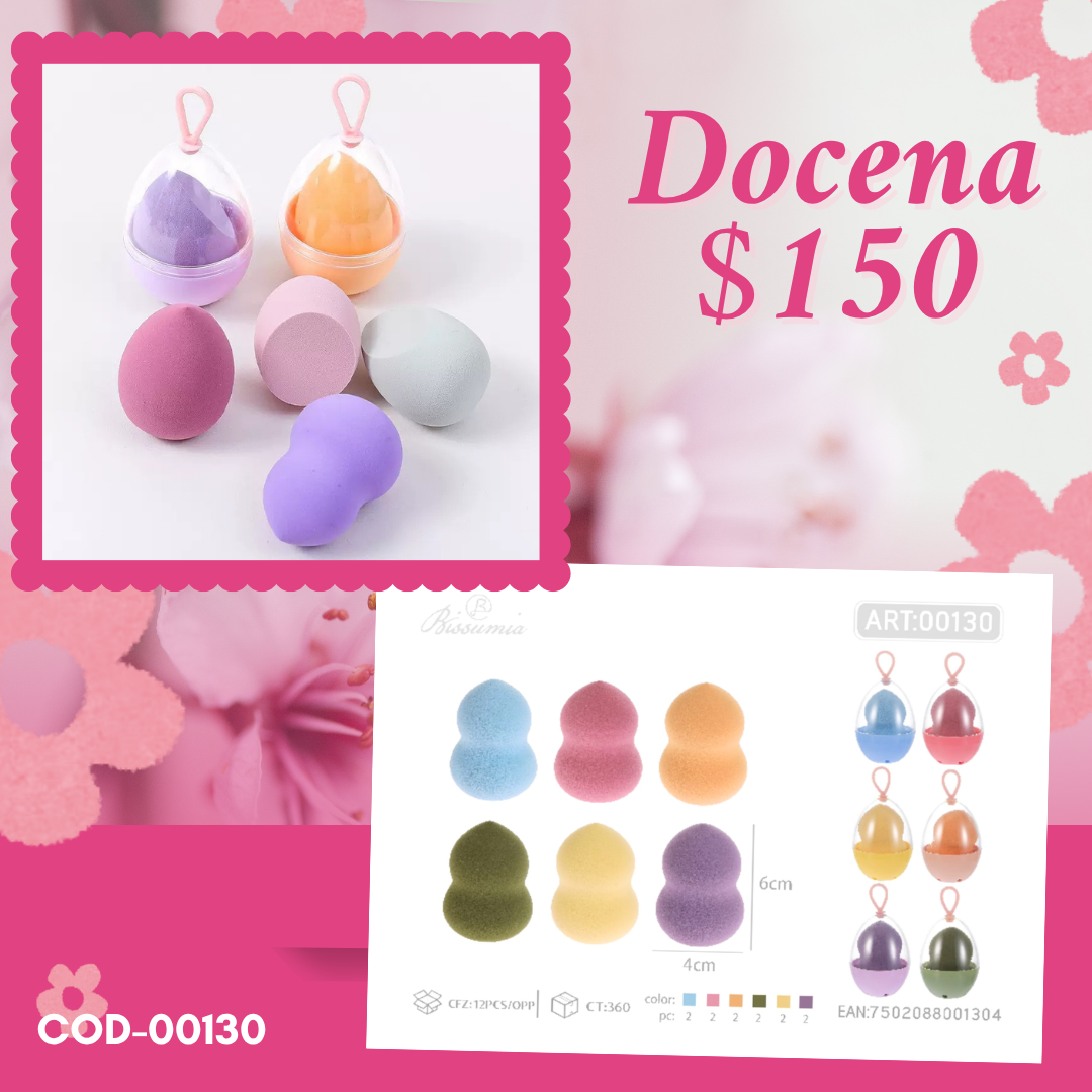 Esponja en estuche, codigo 00130