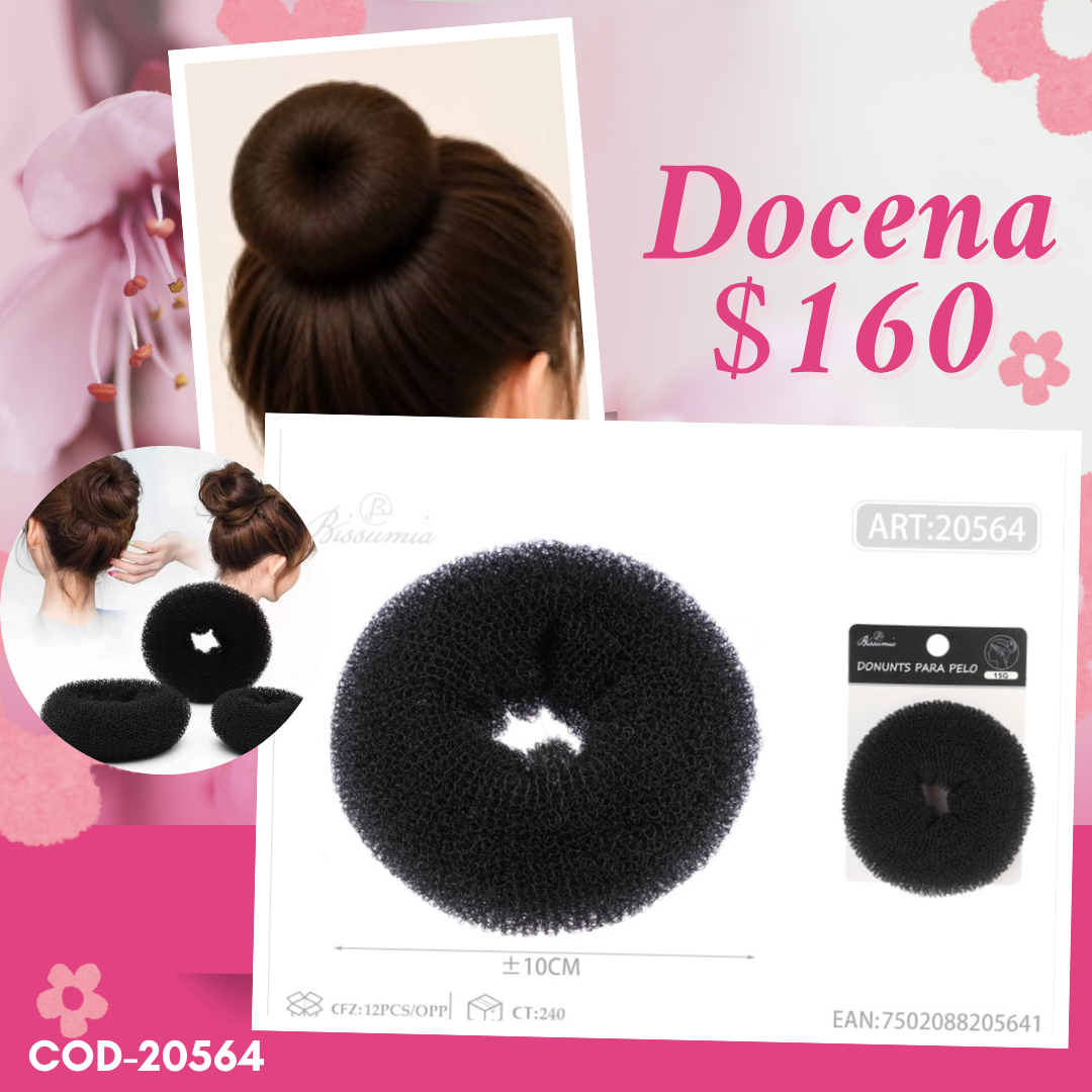 chongo con carton para exhibir de 10 cm de diametro, docena, codigo 20564