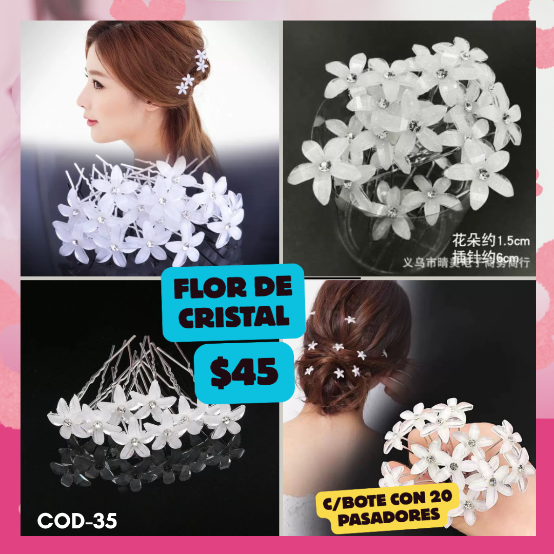 bote de 20 pasadores de flor de fibra de vidrio, docena, codigo a35