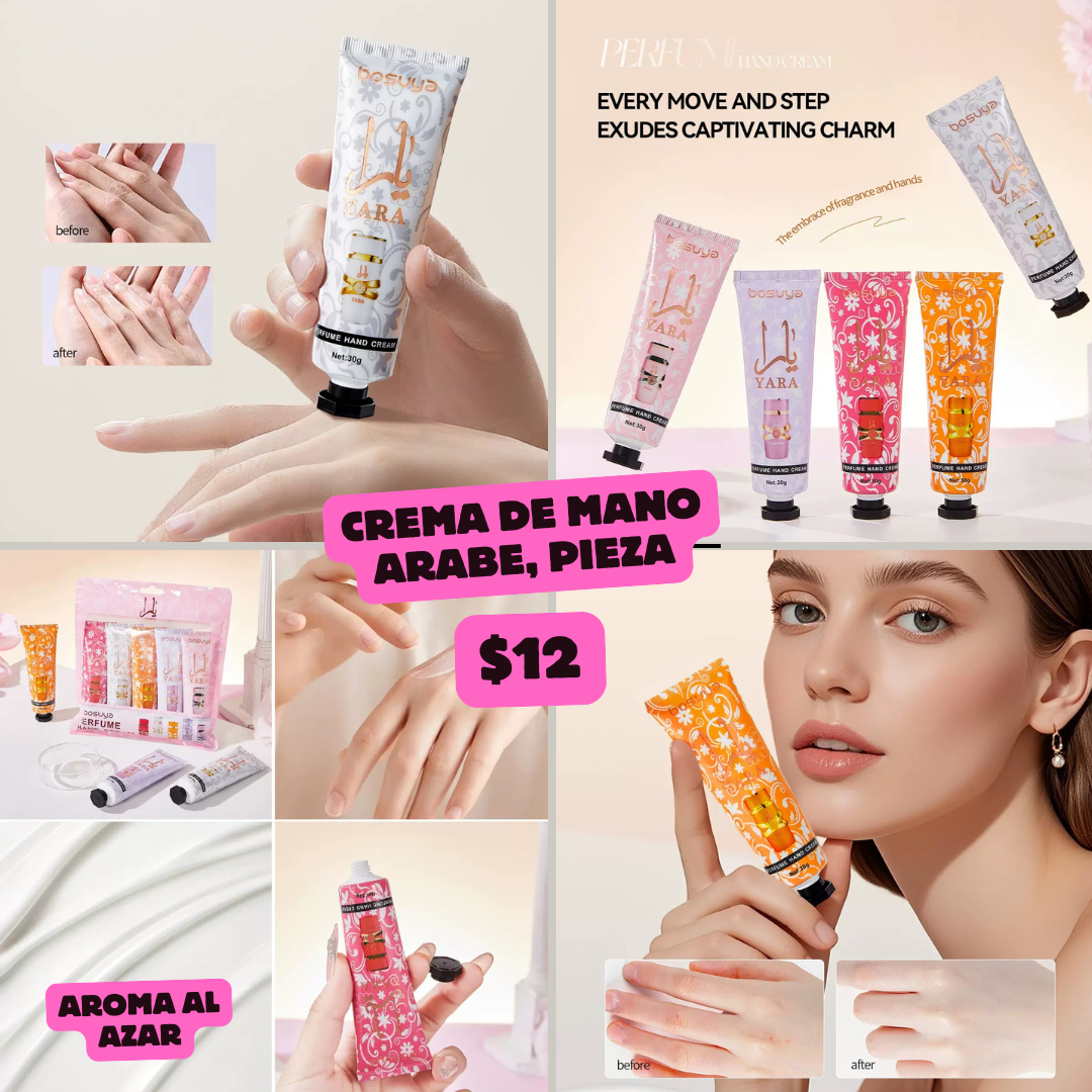 crema de mano de perfumes arabes, codigo 63bis