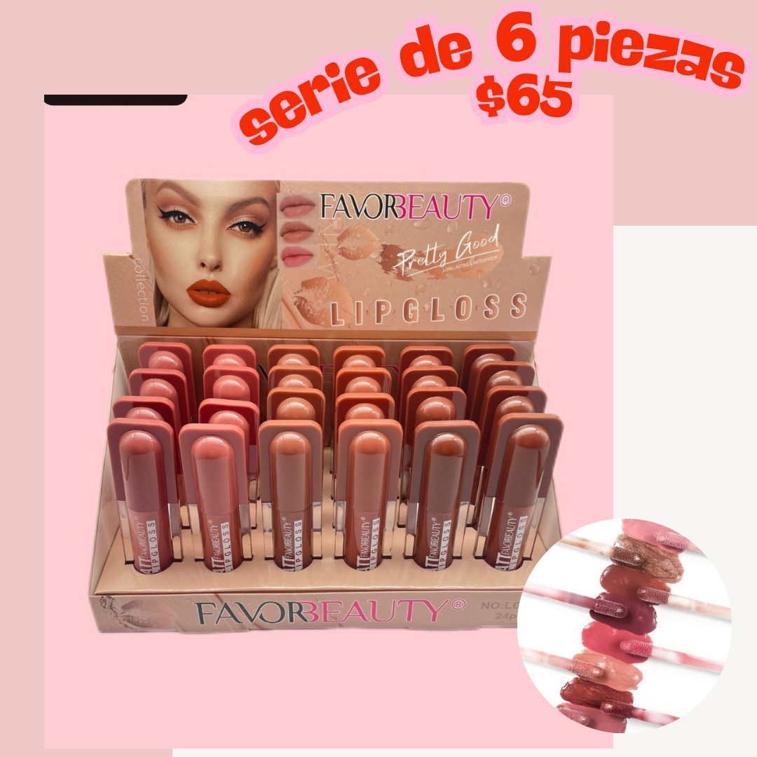 Serie de 6 labiales, codigo a107