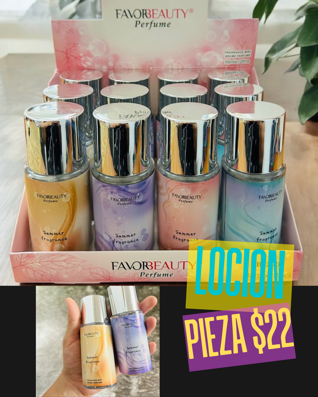 Loción, pieza, aroma al azar, codigo a825 a92