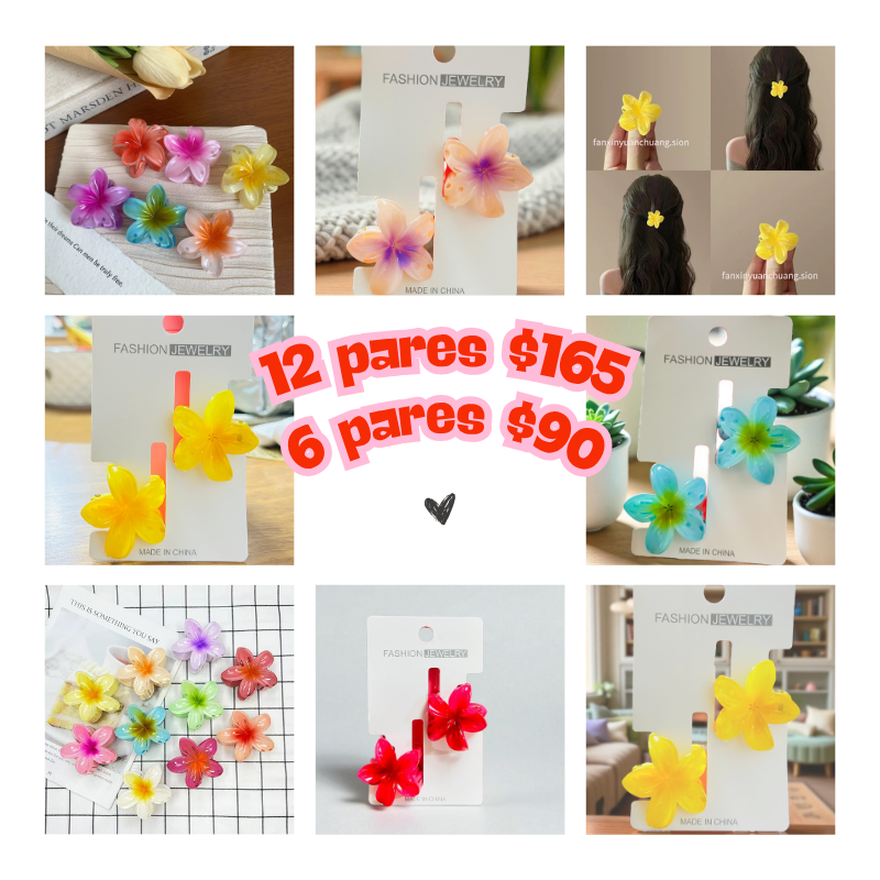 pinza hawaiana chica en pares, codigo a86