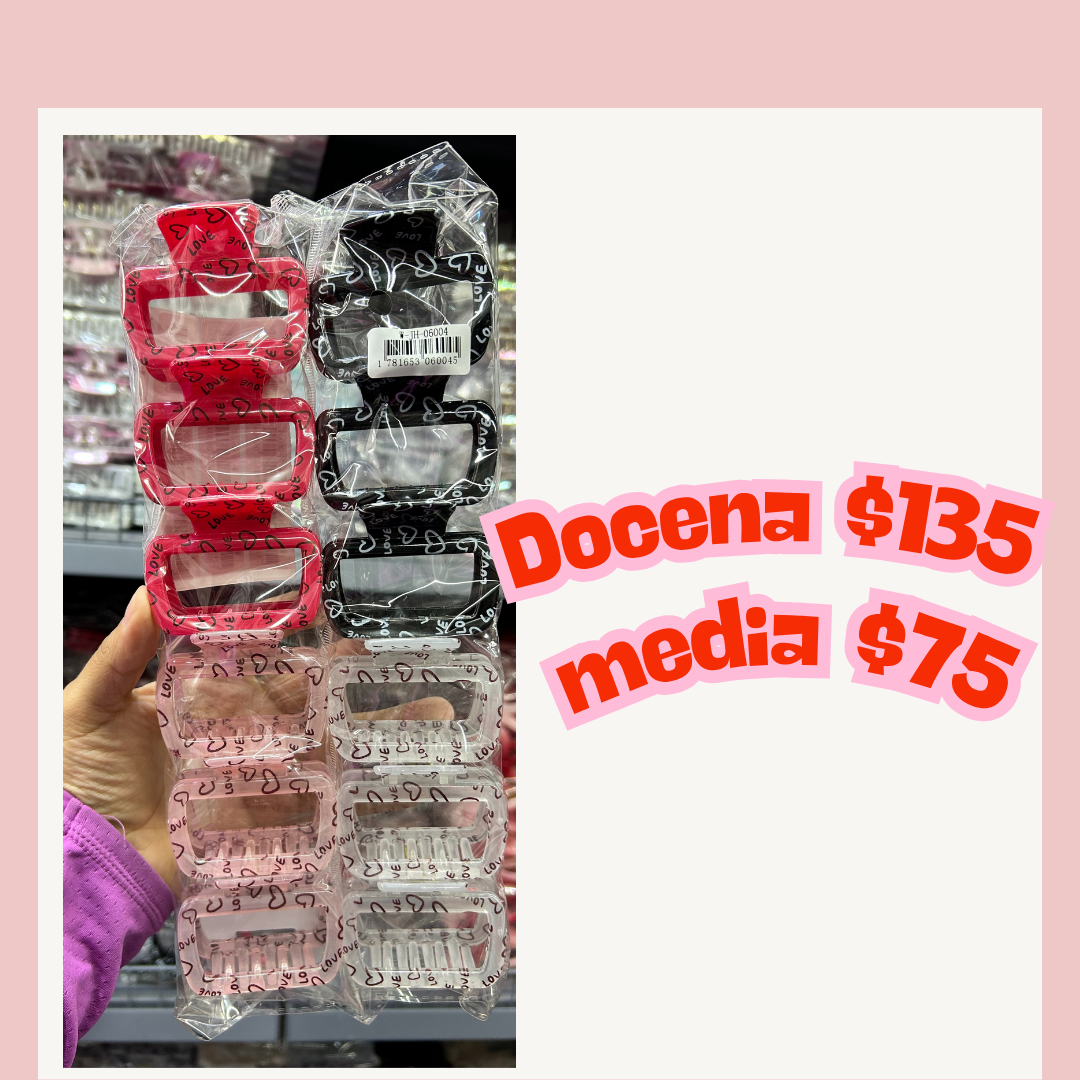 pinza cuadrada de corazon, codigo a111bis
