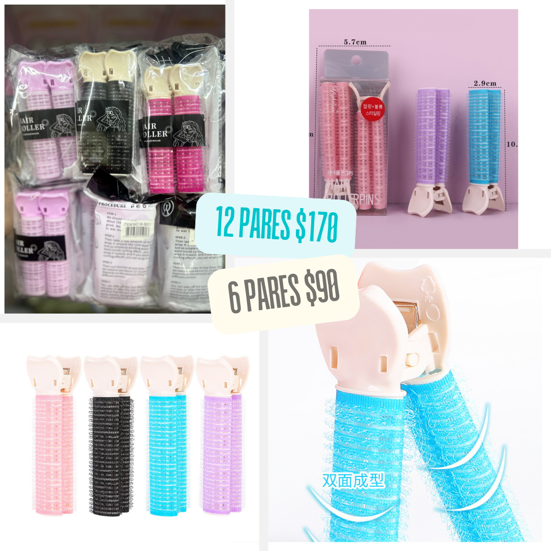 Tubo para peinado, viene en par cada bolsa, codigo a36