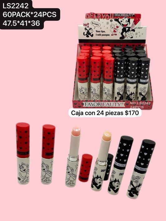 balsamo feliz el gato, caja con 24 piezas, codigo ls2242