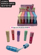 gloss transparente en variedad de colores, caja con 24 piezas, codigo LG3863