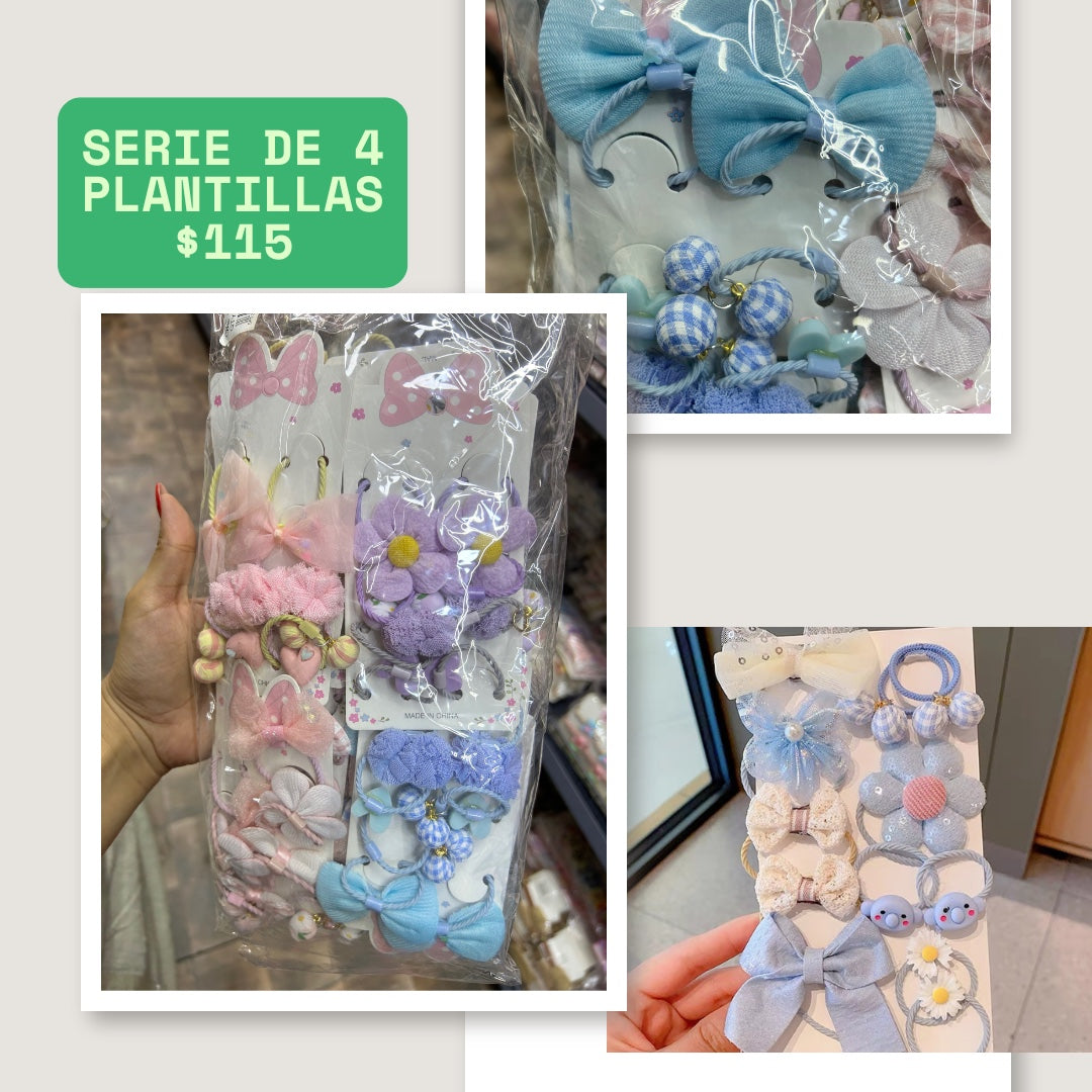 Serie de 4 plantillas de ligas, codigo a93