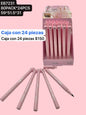 caja con 24 delineadores negros de conejo, codigo eb7231