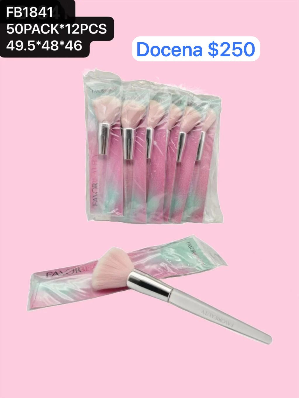 Brochas, caja con 12 piezas, codigo FB1841