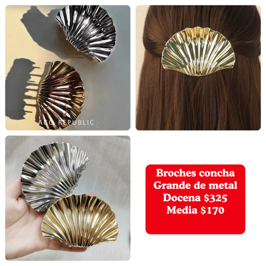 Broche de concha, grande, código A108