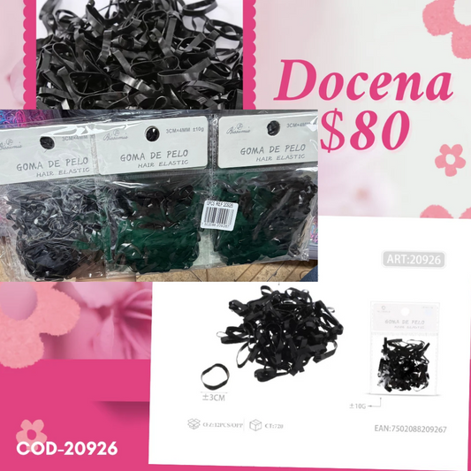 liga latex gruesa, docena, codigo 20926