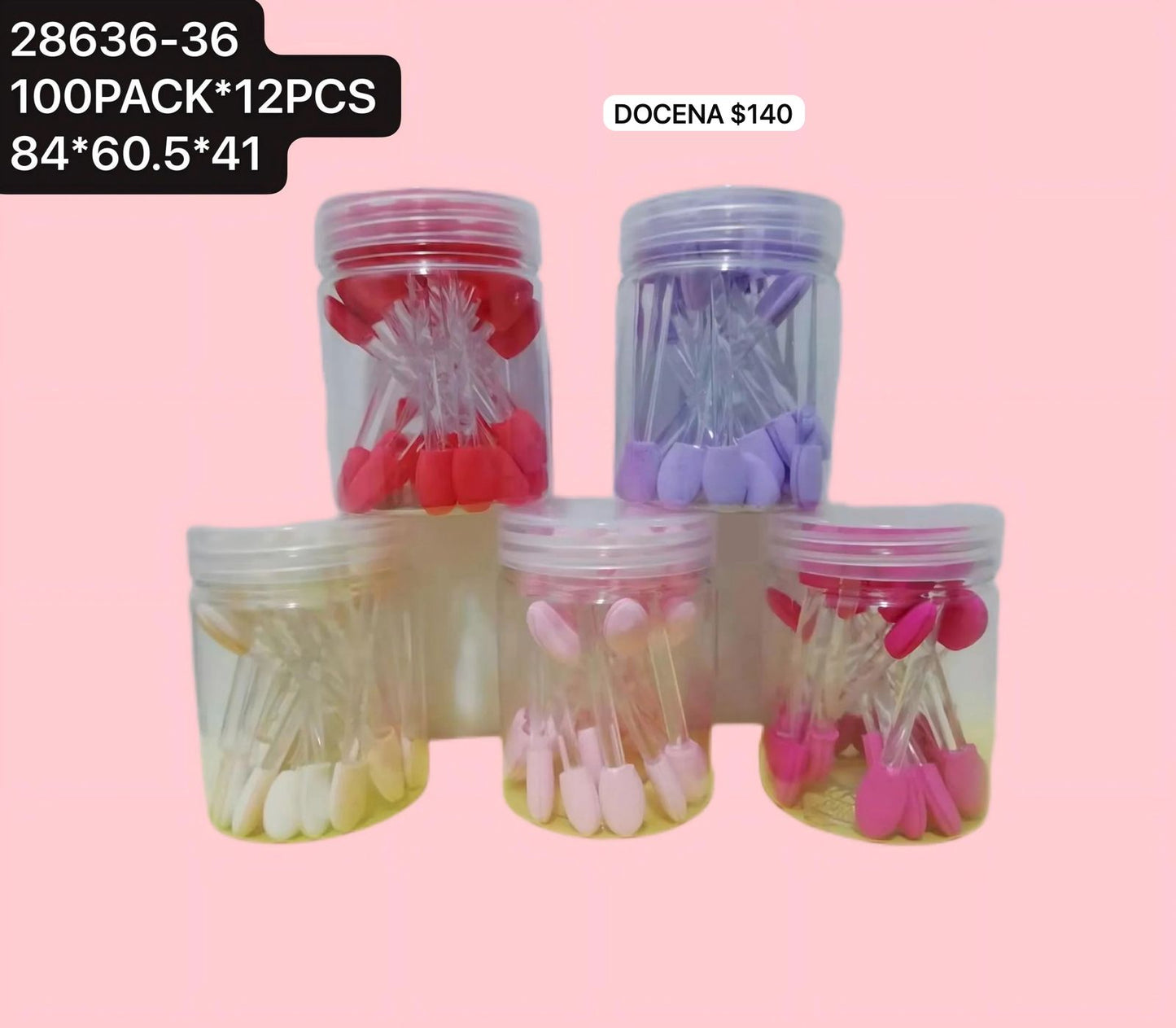 aplicadores de sombras, docena, codigo 28636-36