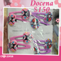 cucas de corazon de kuromi, en pares, 12 pares, codigo 23928