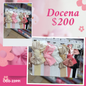 valerina de moño de bebe, con marchitas, docena, codigo 23991
