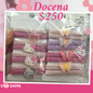 set de ligas kitty y mariposa, docena, codigo 24096