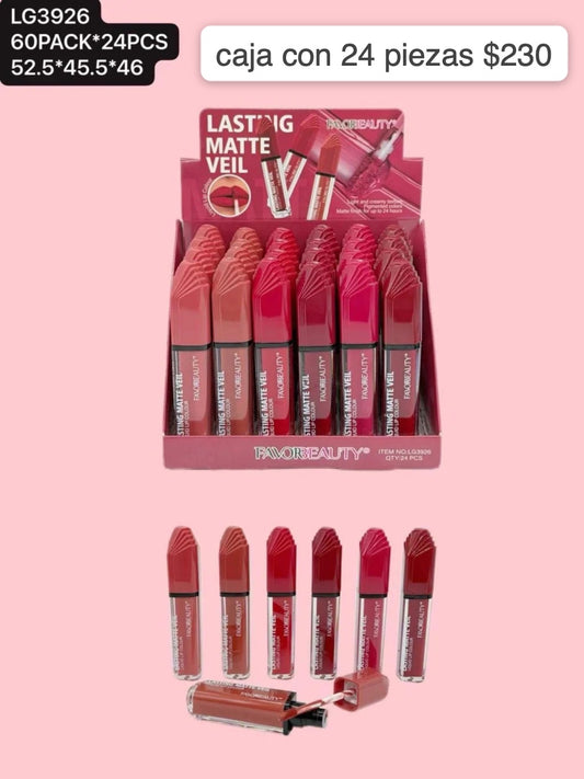 labial liquido, caja con 24 piezas, codigo lg3926