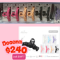 pinza con brillos tipo trenzada, docena, codigo 25077
