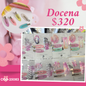 set de cucas con pinzas, 12 sets, codigo 25083