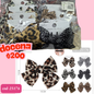 moño animal print, docena, codigo 25176